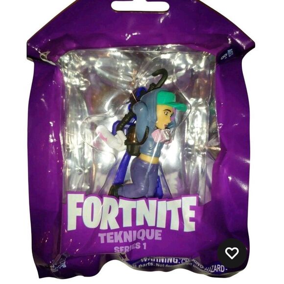Fortnite Teknique 3"Action Figure Series 1 Backpack Clip Collectible Toy - Picture 4 of 5
